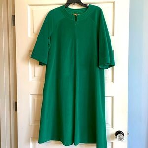 Vtg Vanity Fair Emerald Green House Robe, Sz. Large